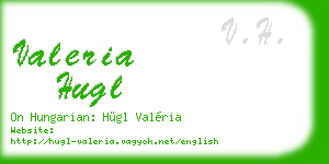 valeria hugl business card
